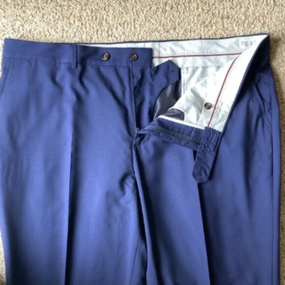 NWOT Brunello Cucinelli Men’s Navy Lightweight Wool Trousers Pants IT60 US 42-44 - Picture 4 of 16